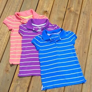 *Like New* 3 - Old Navy size medium 8 girls polo shirts for back to school 🎒